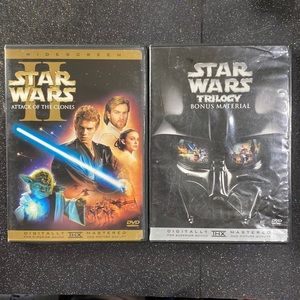 10/$10 Star Wars DVD's Star Wars Attack of the Clones&Trilogy Bonus Material